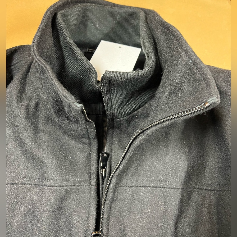 Calvin Klein Black double zipper Wool blend jacket - Picture 11 of 16